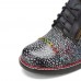 Genuine Leather Handmade Stitching Retro Comfy Side-zip Low Heel Oxfords Shoes