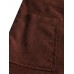 Women Corduroy Solid Color Vintage Side Pockets Buttons Lapel Long Sleeve Casual Shirts