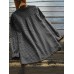 Women Long Sleeve Plaid Buttons Stand Collar Vintage Blouse