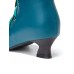 Women Solid Color Synthetic Leather Splicing Comfy Wearable Side Zippers Heel Short Boots